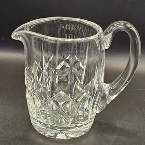 Waterford‎ Crystal Creamer Pitcher 4" Lismore Cut Star Diamond Pattern Ireland